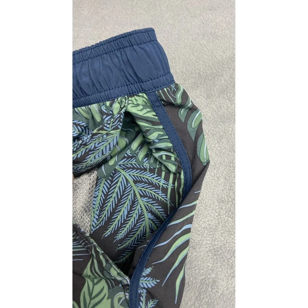 Fair Harbor Shorts Mens Medium Swim Green Tropical‎ Palm 8